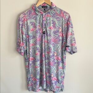 Bad Birdie Flamingo Golf Shirt